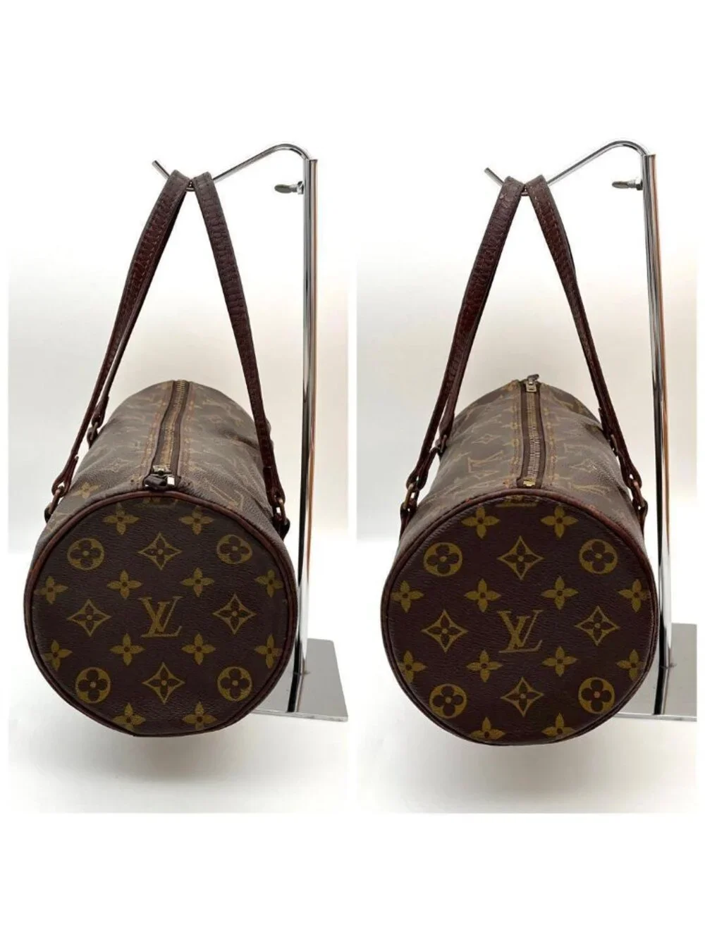 Louis Vuitton Papillon Parent and Child Pouch Monogram Boston Bag - Picture 4 of 8